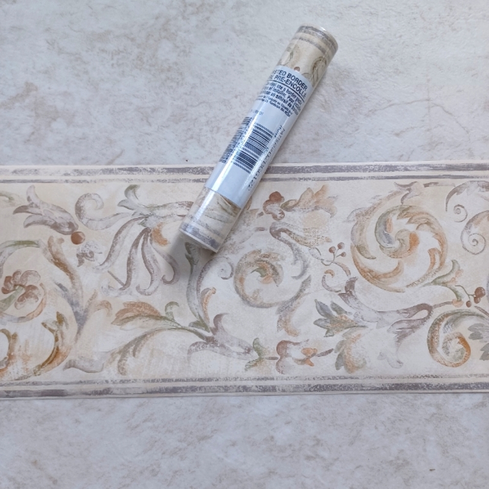 Wallpaper Border Architecture Leaf Victorian Scroll
